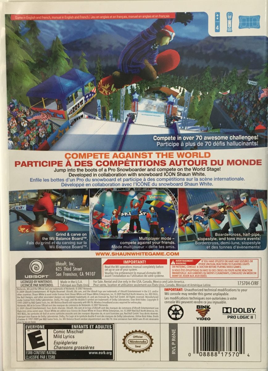 Shaun White Snowboarding World Stage - Image 2