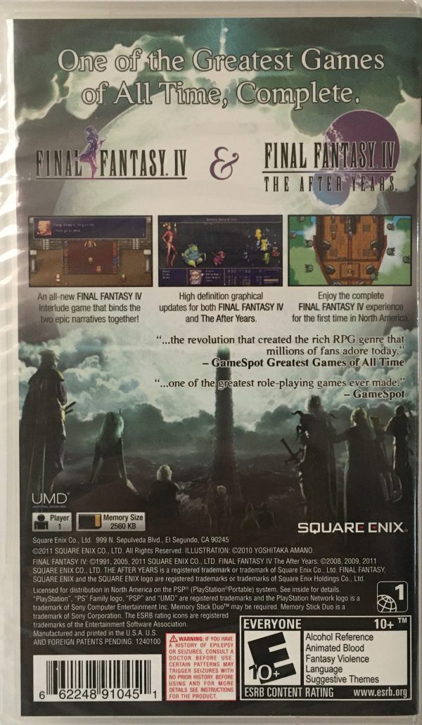 Ff The Complete Collection Final Fantasy IV – The Complete Collection – Anthony's Place